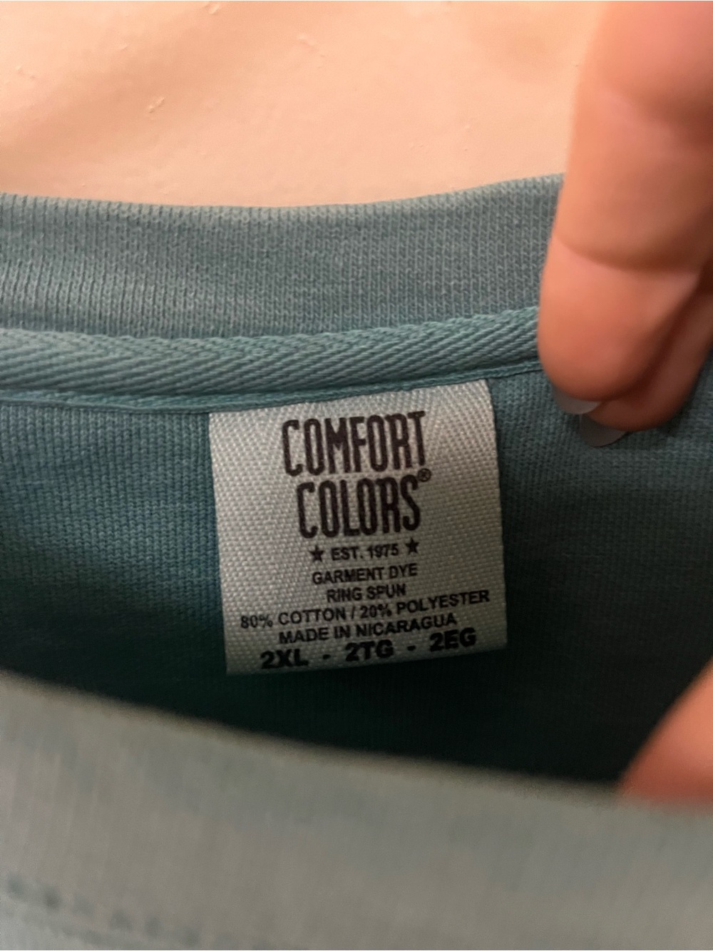 Sea Island Crewneck Sweatshirt in Teal Green - Picture 3 of 4
